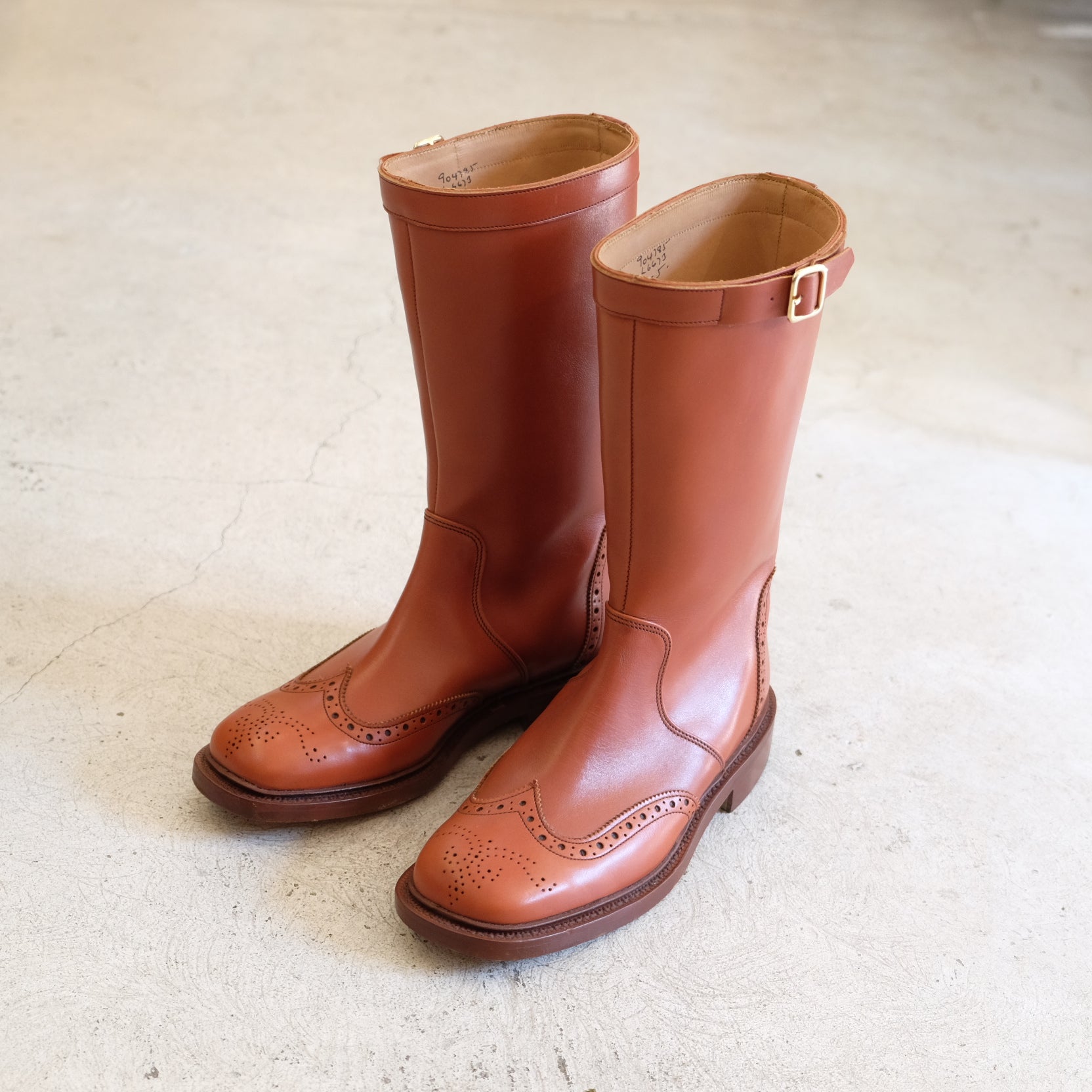 Tricker's トリッカーズ ロングブーツ L6673 バーニッシュドカーフ