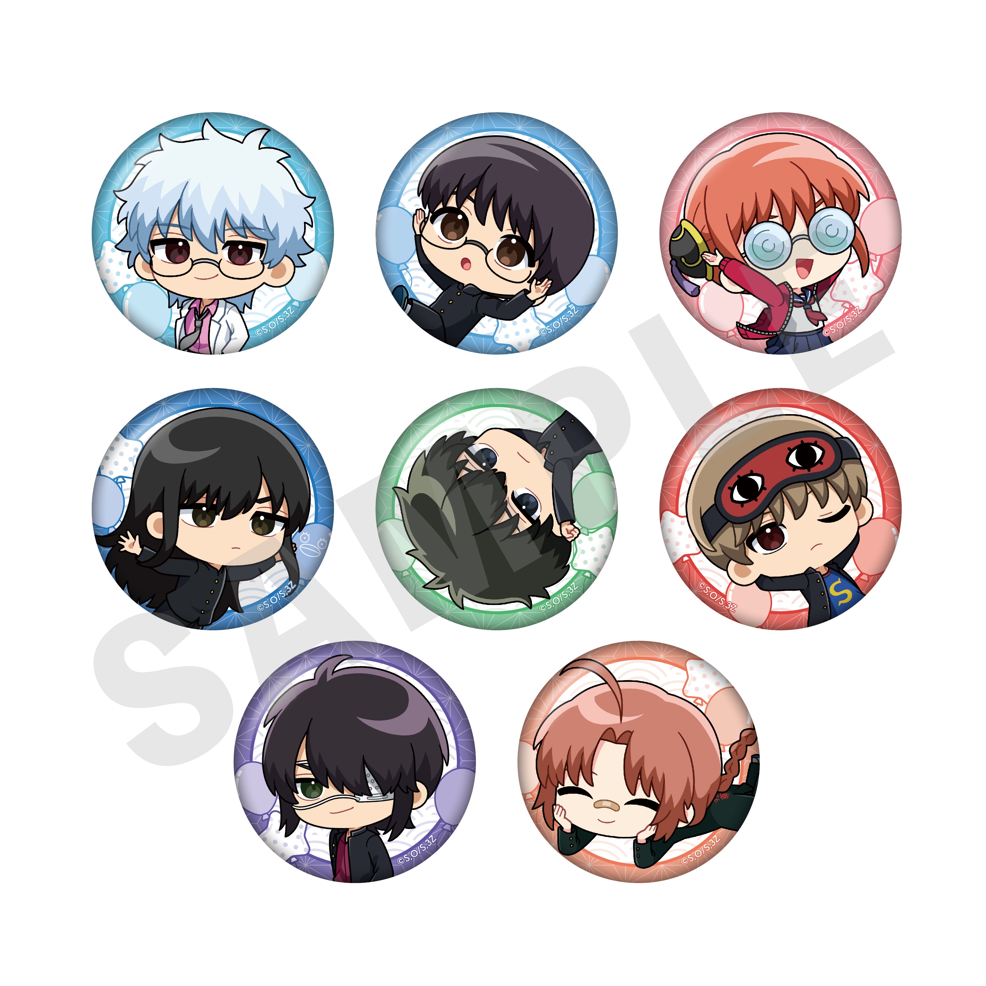 単品】「3年Z組銀八先生」トレーディング缶バッジ（全8種