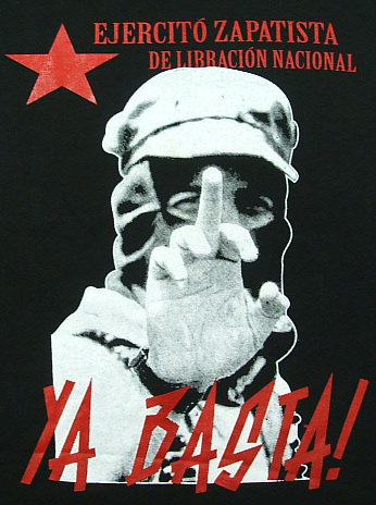 サパティスタ民族解放軍（EZLN）のTシャツ雑貨、マルコス副司令官のT