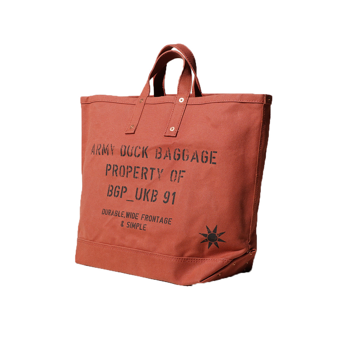 フレンチアーミーダック ヨコ型 ツールトートバッグ FGRN005