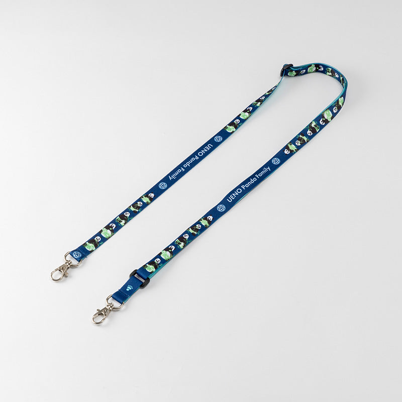 上野パンダファミリー ネックストラップ（BU） – 江戸東京一