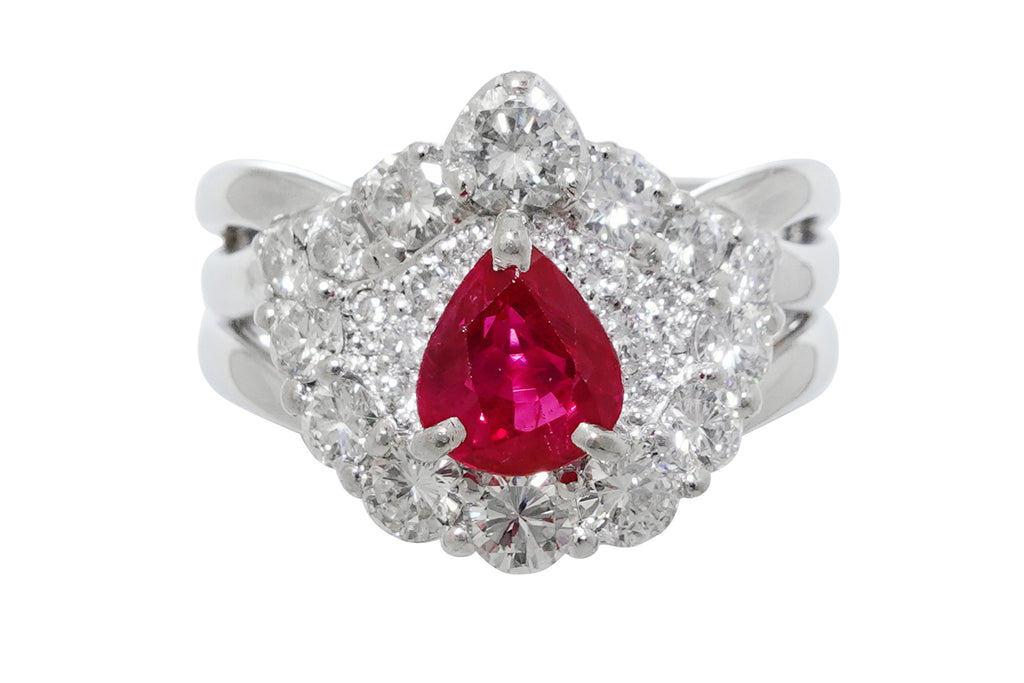 Ruby Pt900ルビー ダイヤリング (NO.304946) – JEX宝石ギャラリー