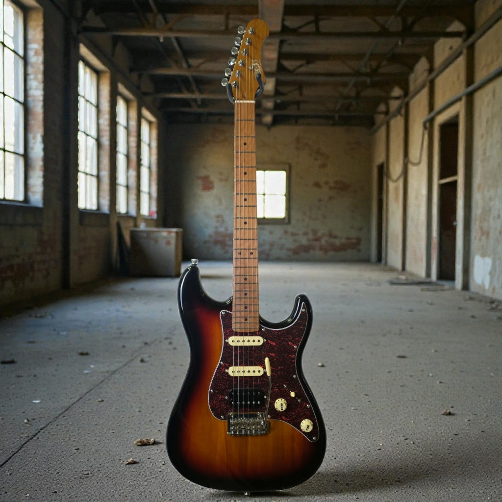 Electric Guitar Jet Guitars JS400 SB Sunburst Free Setup – Kairon