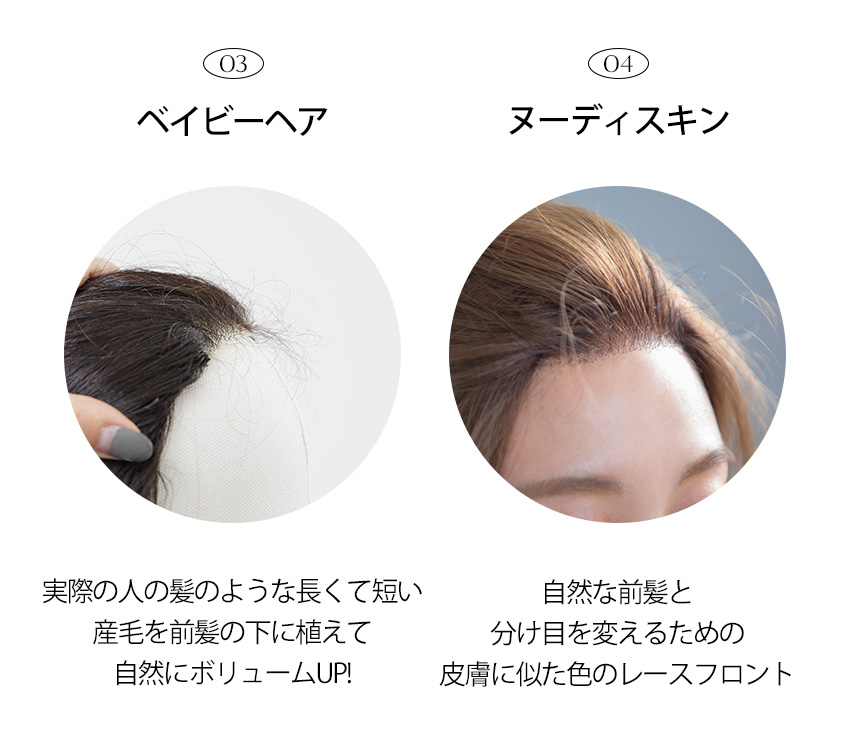 手植えフルウィッグ) マルス ストレート (モースト原糸)