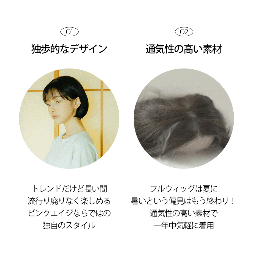 手植えフルウィッグ) リリカ ストレート (モースト原糸)