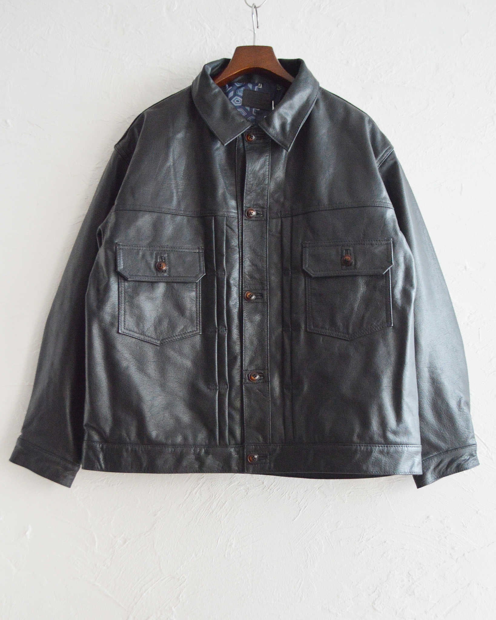 Nasngwam. ナスングワム / ATAVISM LEATHER JACKET アタビズム