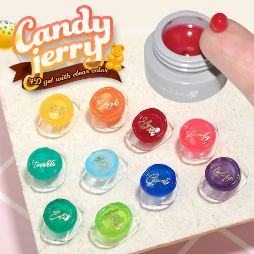 ゼリージェル 全10色 キャンディーゼリー CandyJerry 高発色のクリア