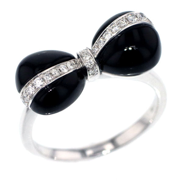 K18WG ダイヤモンド オニキス リング D0.18ct – Venus Jewel