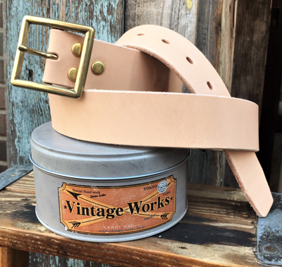 BUDDY × VintageWorks ヌメ革 ベンズレザーベルト/BUDDY U.S.CLOTHING