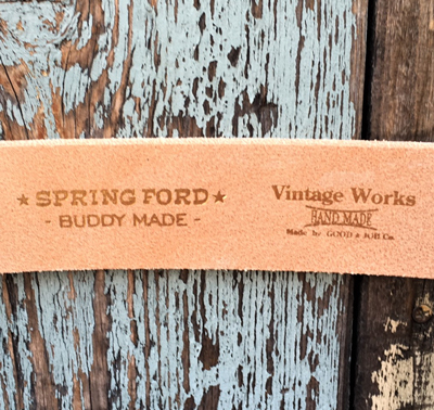 BUDDY × VintageWorks ヌメ革 ベンズレザーベルト/BUDDY U.S.CLOTHING