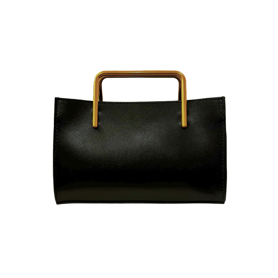 すぐ届く】Black | Wallet gold handle bag – EMMAAURA