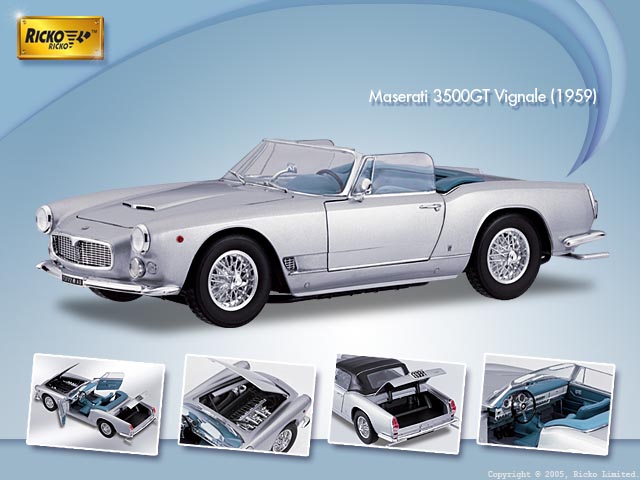Maserati 3500GT Vignale 1959 die cast 1:18 Ricko #32150 modellismo