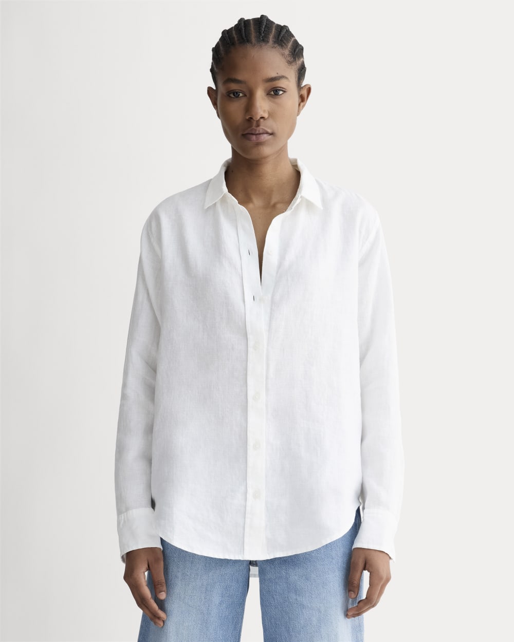 The Must-Have Shirt in Linen | White – Everlane