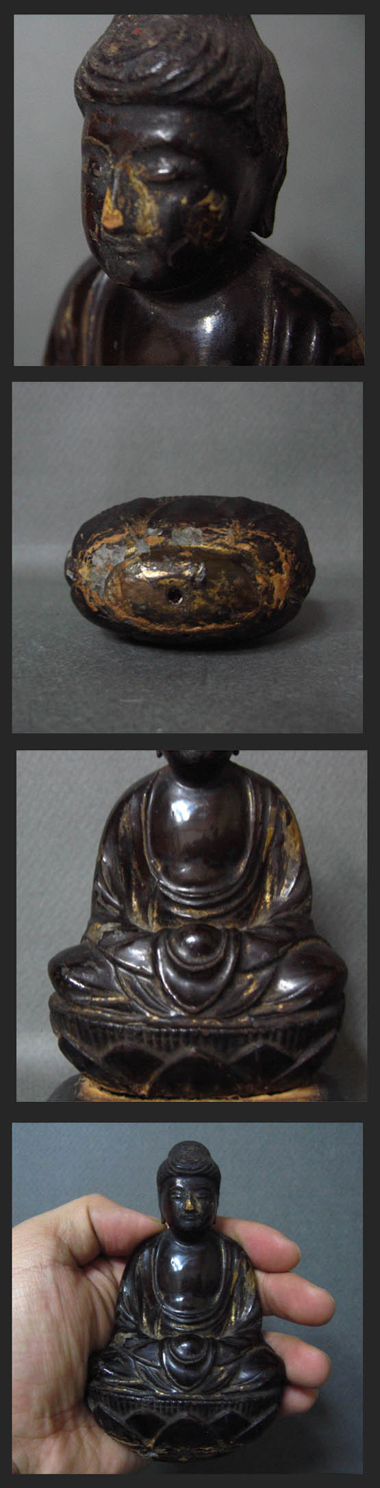 古美術 天宝堂 - 化仏 もしくは木彫掛仏<br>鎌倉～南北朝時代 | 古美術