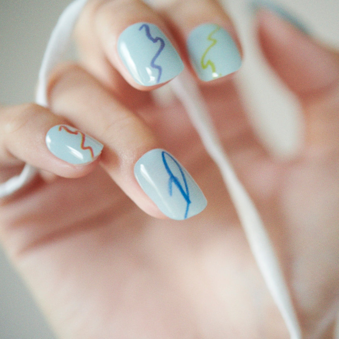 221 Lightning | 貼るだけジェルネイルシール– 7nana