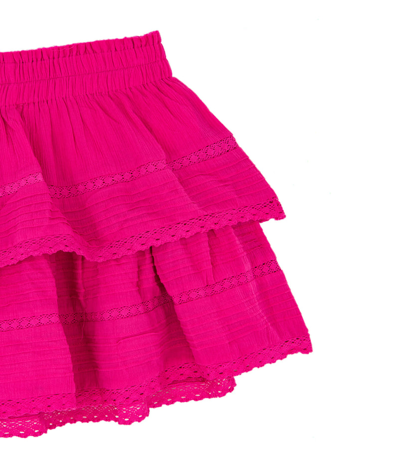 The Ariel Hot Pink Ruffle Skirt – 8apart