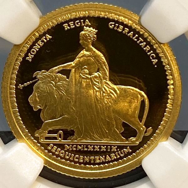 最高鑑定4枚/発行枚数1989枚】イギリス 1989年 ウナ＆ライオン金貨 1