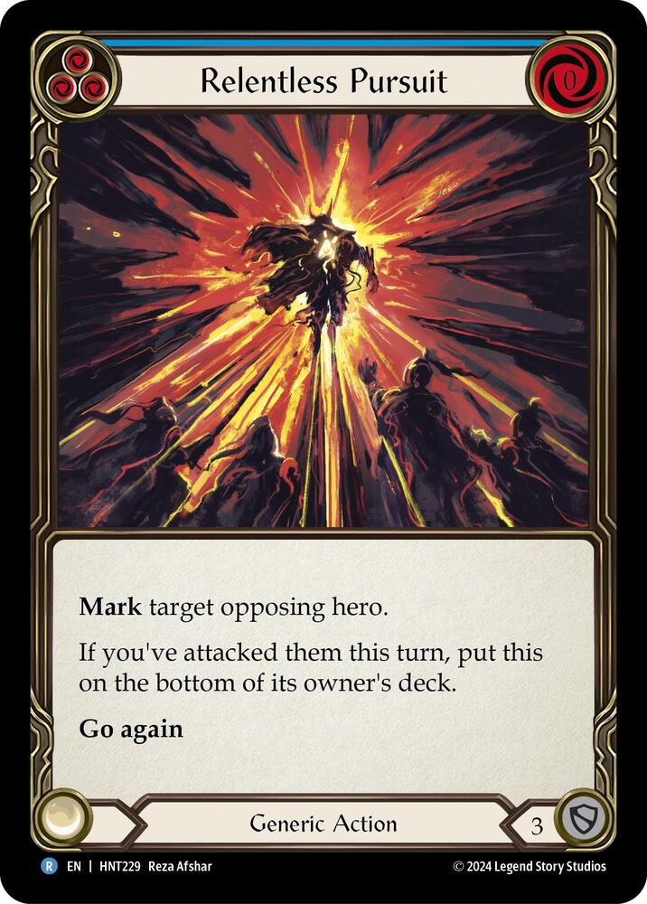Relentless Pursuit (Blue) - The Hunted - Flesh and Blood TCG