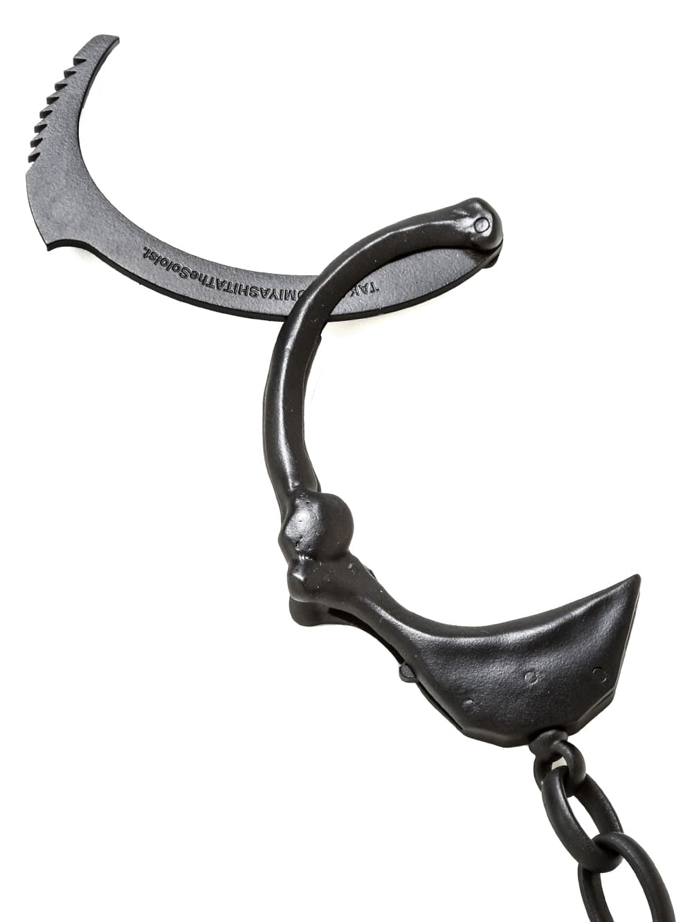 sspj.0010_black ボーンシェイプドハンドカフスブレスレット-L