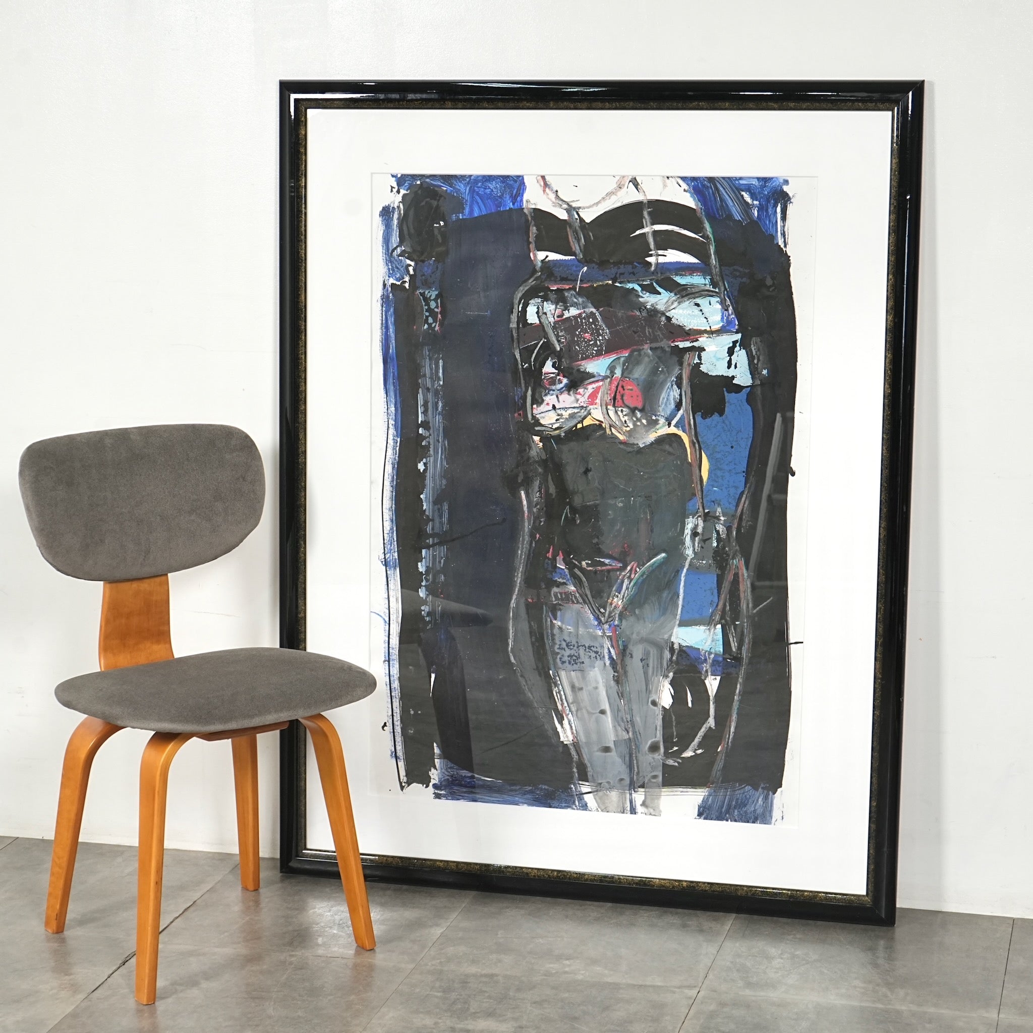 デンマークヴィンテージ 抽象画オイルペインティング 109cm×139.5cm