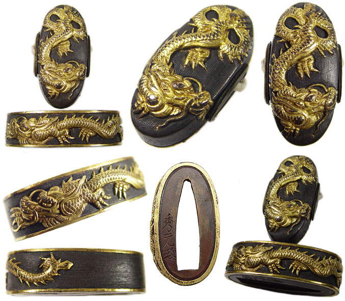 日本刀の縁頭・龍（秀元）｜日本刀・刀剣 販売専門店・東京【十拳】