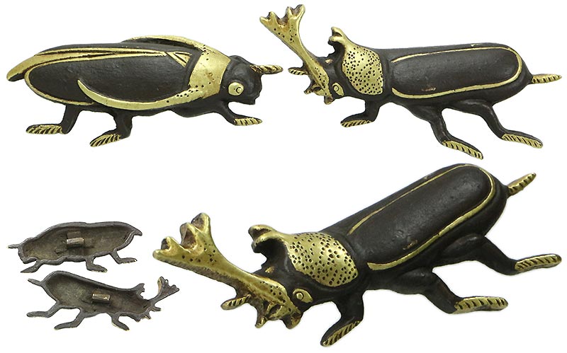 日本刀の目貫｜兜虫図目貫｜日本刀専門店・東京【十拳】