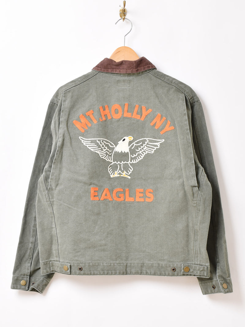 3色展開】Backers 刺繍入り ヘビージャケット「MT.HOLLY MY EAGLES