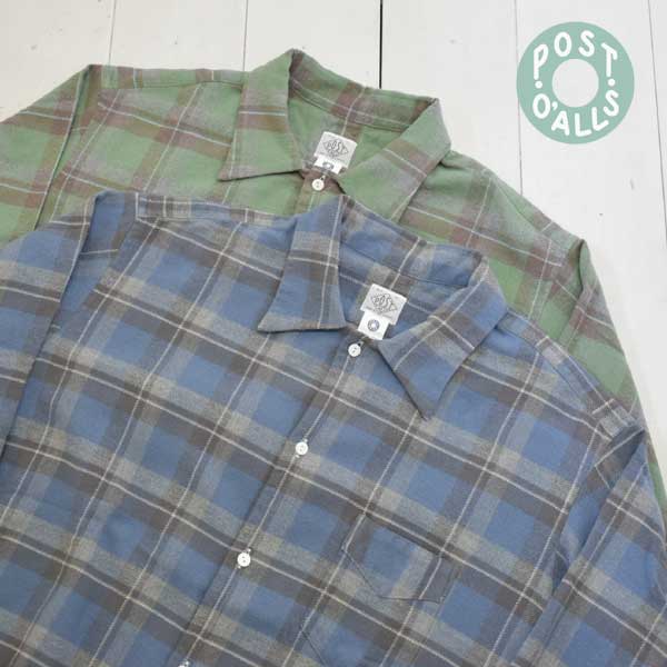 楽天市場】ポストオーバーオールズ ネルシャツの通販