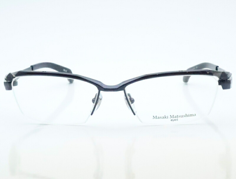 楽天市場】レンズつき マサキマツシマ メガネ MF-1262 3 ネイビー 57