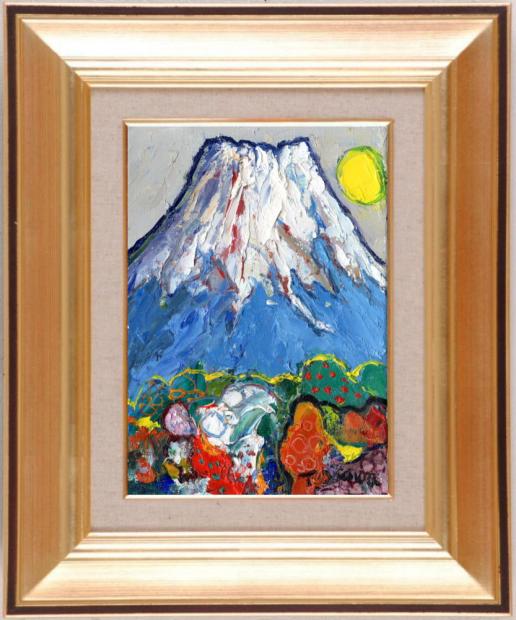 楽天市場】大沢武士 青富士・20 富士山 絵画 風景画 インテリア 油絵