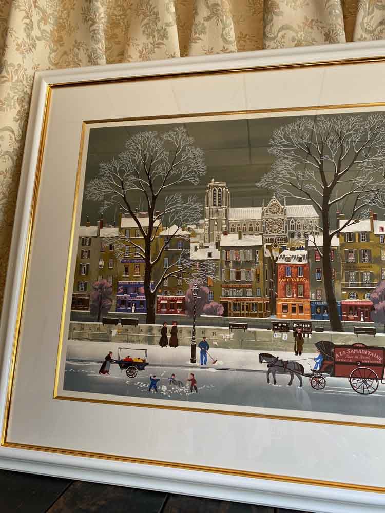 楽天市場】版画 ミッシェル・ドラクロワ La Neige SurLaSeine