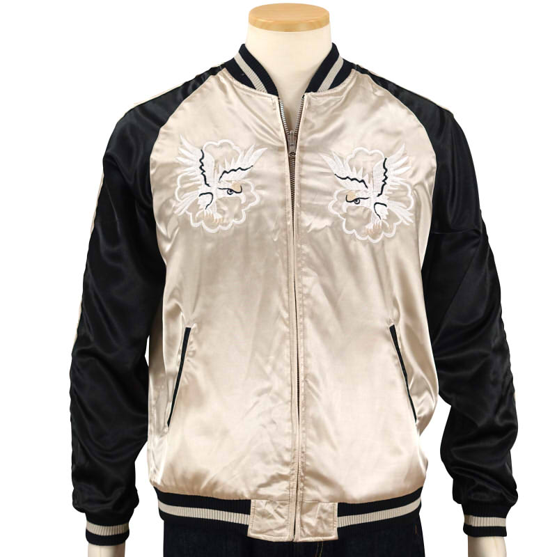 楽天市場】龍と日本地図刺繍リバーシブルスカジャン JSKJ-001