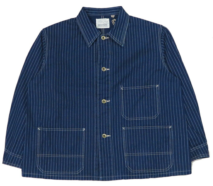 楽天市場】フルカウント FULLCOUNT インディゴ ウォバッシュストライプ