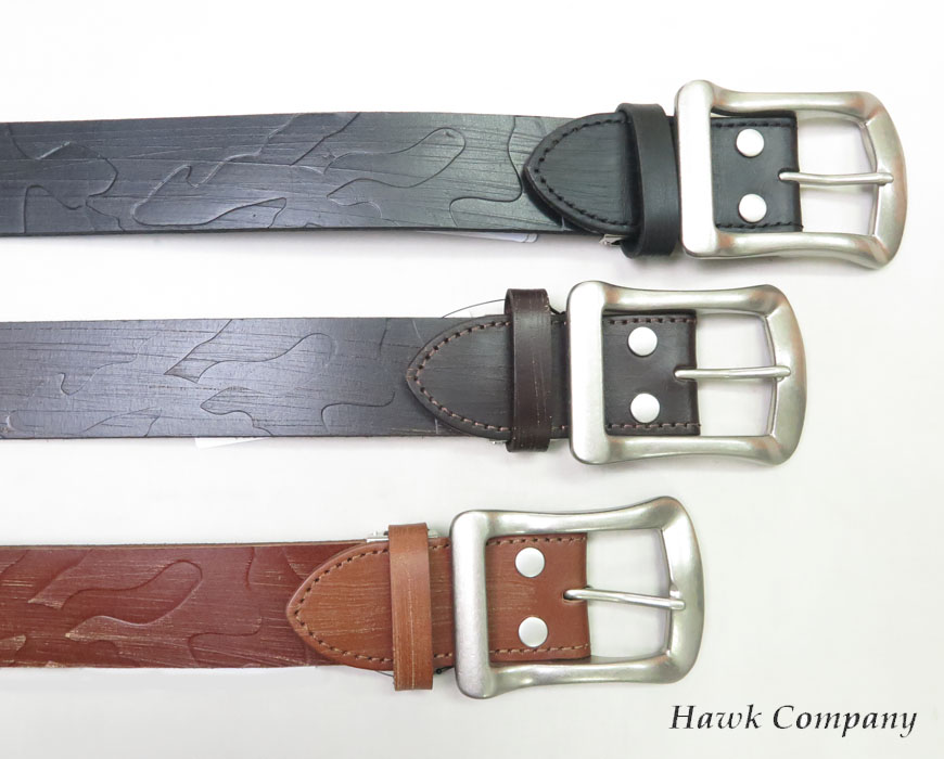 楽天市場】ホークカンパニー HAWK COMPANY レザー ベルト 革 迷彩柄 型