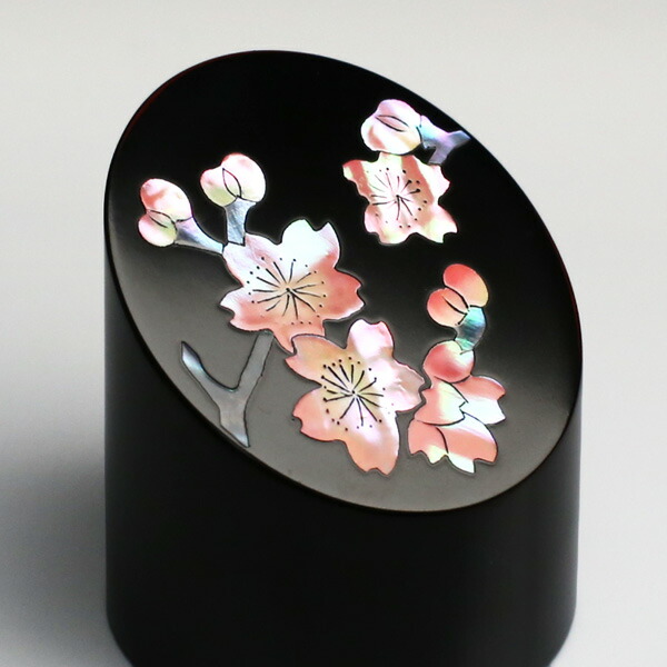 楽天市場】書鎮 文鎮 ペーパーウエイト 螺鈿 さくら 高岡漆器 : がらんどう