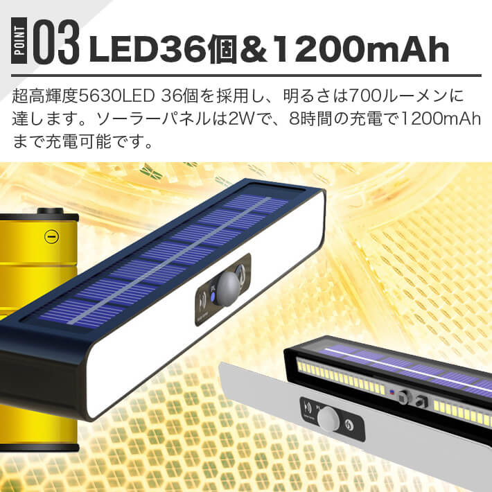 楽天市場】2個セット ソーラーセンサーライト 挟むタイプ 屋外 5630LED