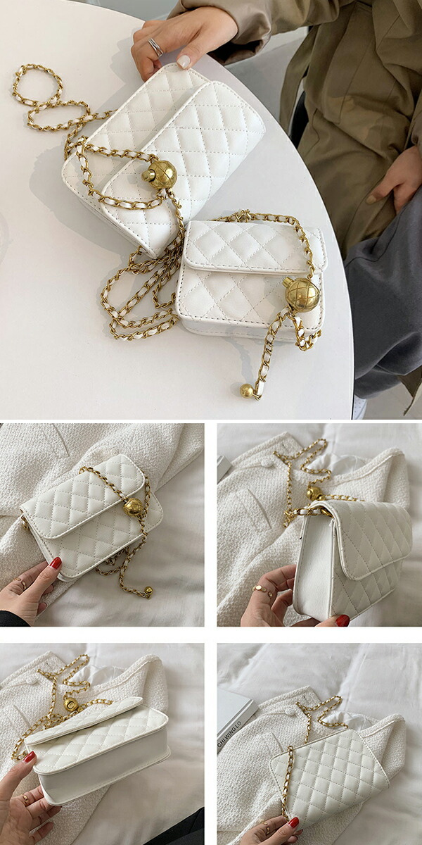 楽天市場】キルティングバック チェーンバック ハンドバック