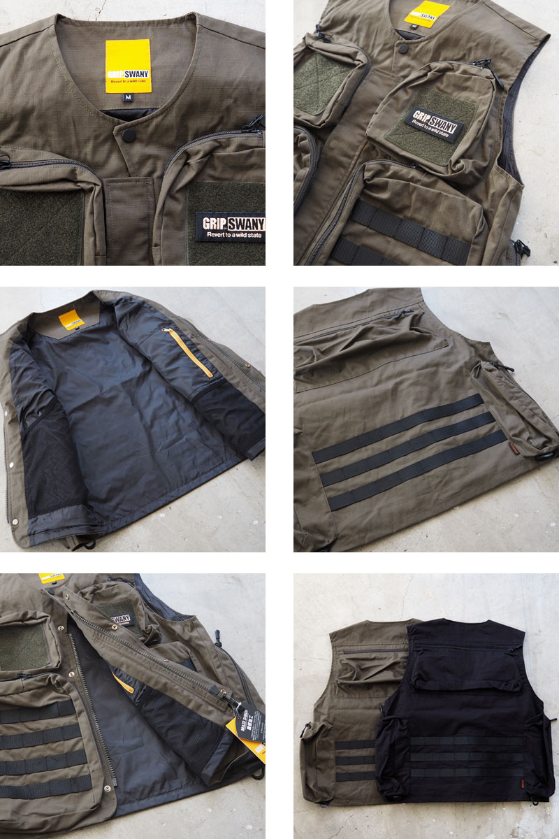 楽天市場】GRIP SWANY グリップスワニー ベスト ミル ベスト FP MIL