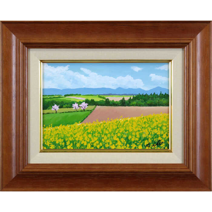楽天市場】絵画 伊藤正一 油絵・油彩画 『丘の上の菜の花』 花 風景