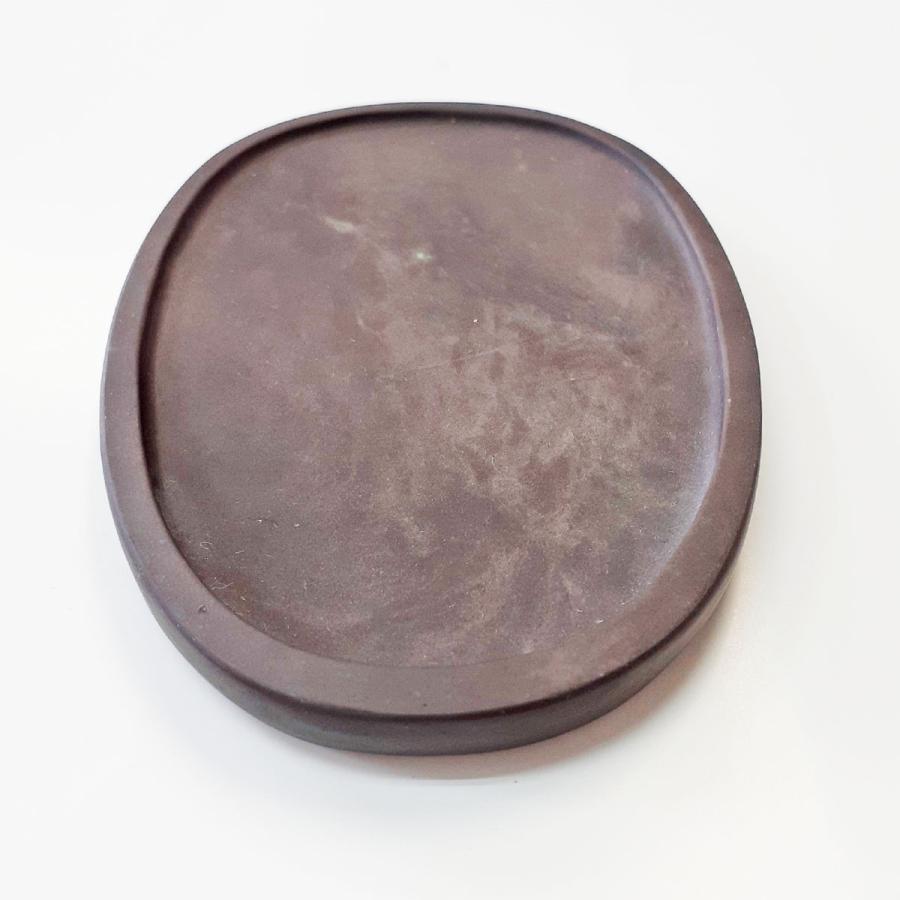 楽天市場】麻子坑 端渓硯 薄楕円型 4吋 硯 書道硯 ましこう たん