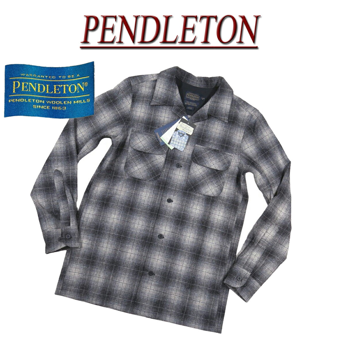 楽天市場】【定番 4サイズ】 ac851 新品 PENDLETON BOARD SHIRT FITTED