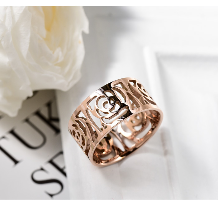 楽天市場】リング 指輪 カメリア 椿の花 ステンレス製 サージカル