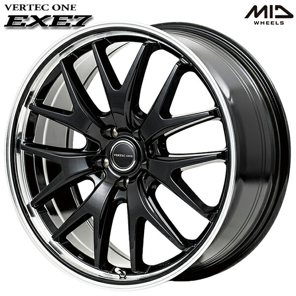 楽天市場】18インチ 7.0J 5H114.3 +40 MID マルカサービス EXE7 グロス