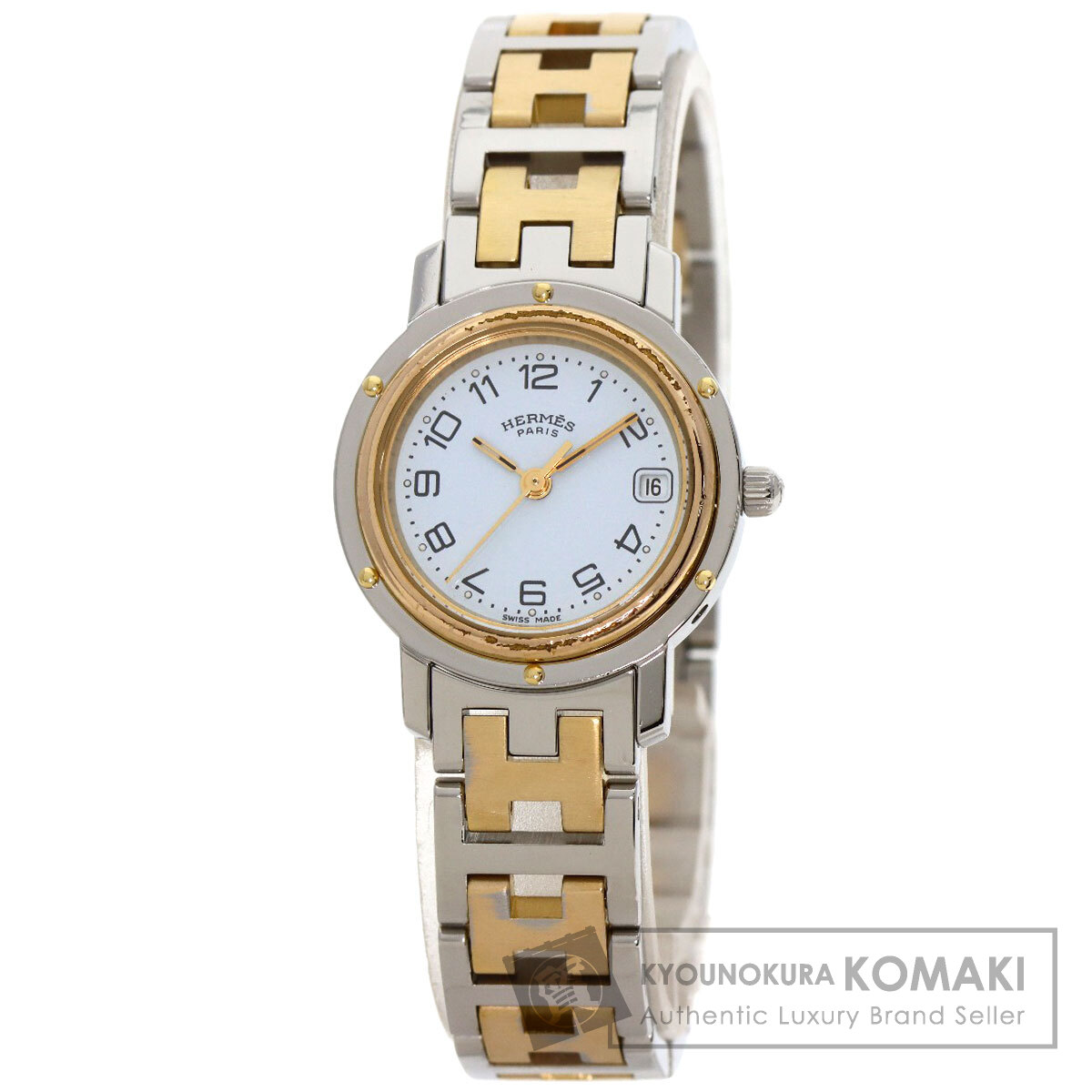 楽天市場】エルメス クリッパー 旧タイプ 腕時計 ステンレススチール