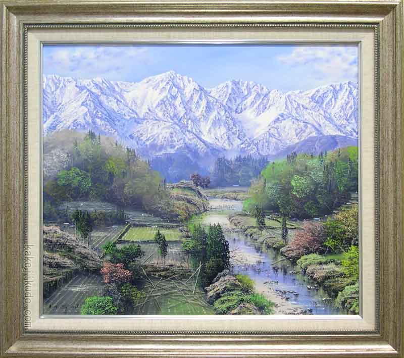 楽天市場】絵画 油絵 白馬岳 （佐田光） 送料無料 【海・山】【肉筆