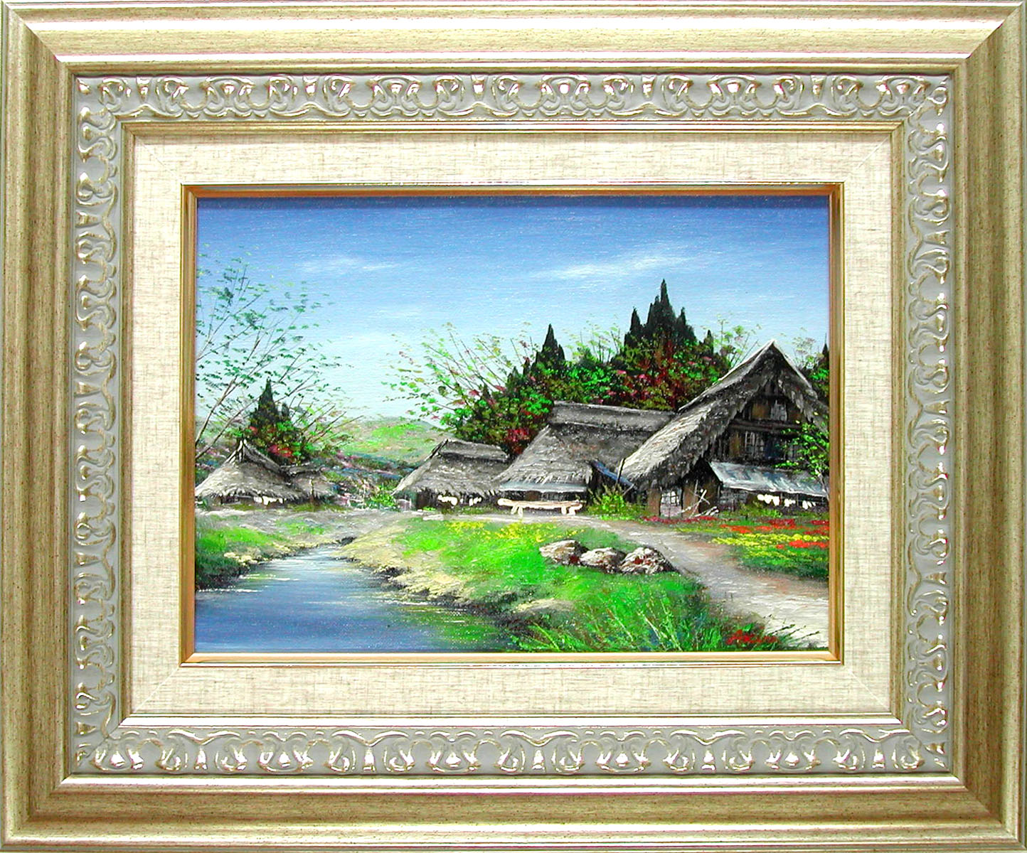 楽天市場】絵画 小川のせせらぎ 信州 (広瀬明) 送料無料 【肉筆