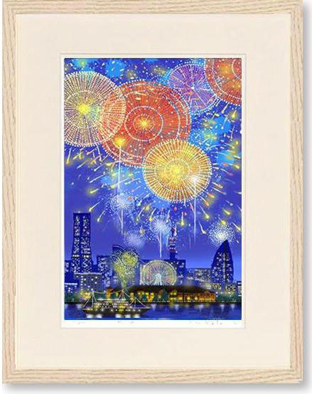 楽天市場】絵画 吉岡浩太郎 花火横浜 版画 現代アート インテリア