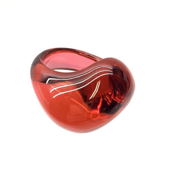 楽天市場】BACCARAT バカラ レッド 赤 クリスタル リング 指輪 約15号