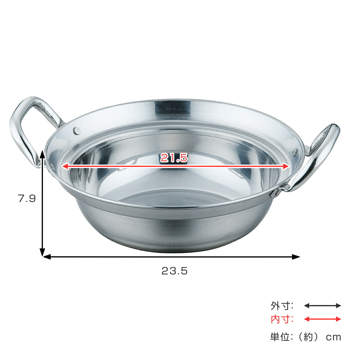 楽天市場】せいろ用鍋 21cm用 IH対応 ステンレス製 日本製 卓上鍋
