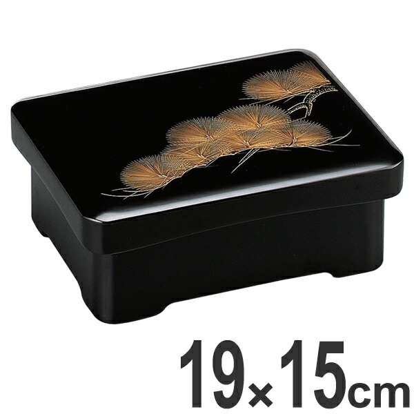 楽天市場】重箱 木製 足付 丼重 黒内朱沈金老松 食器 越前漆器 漆塗